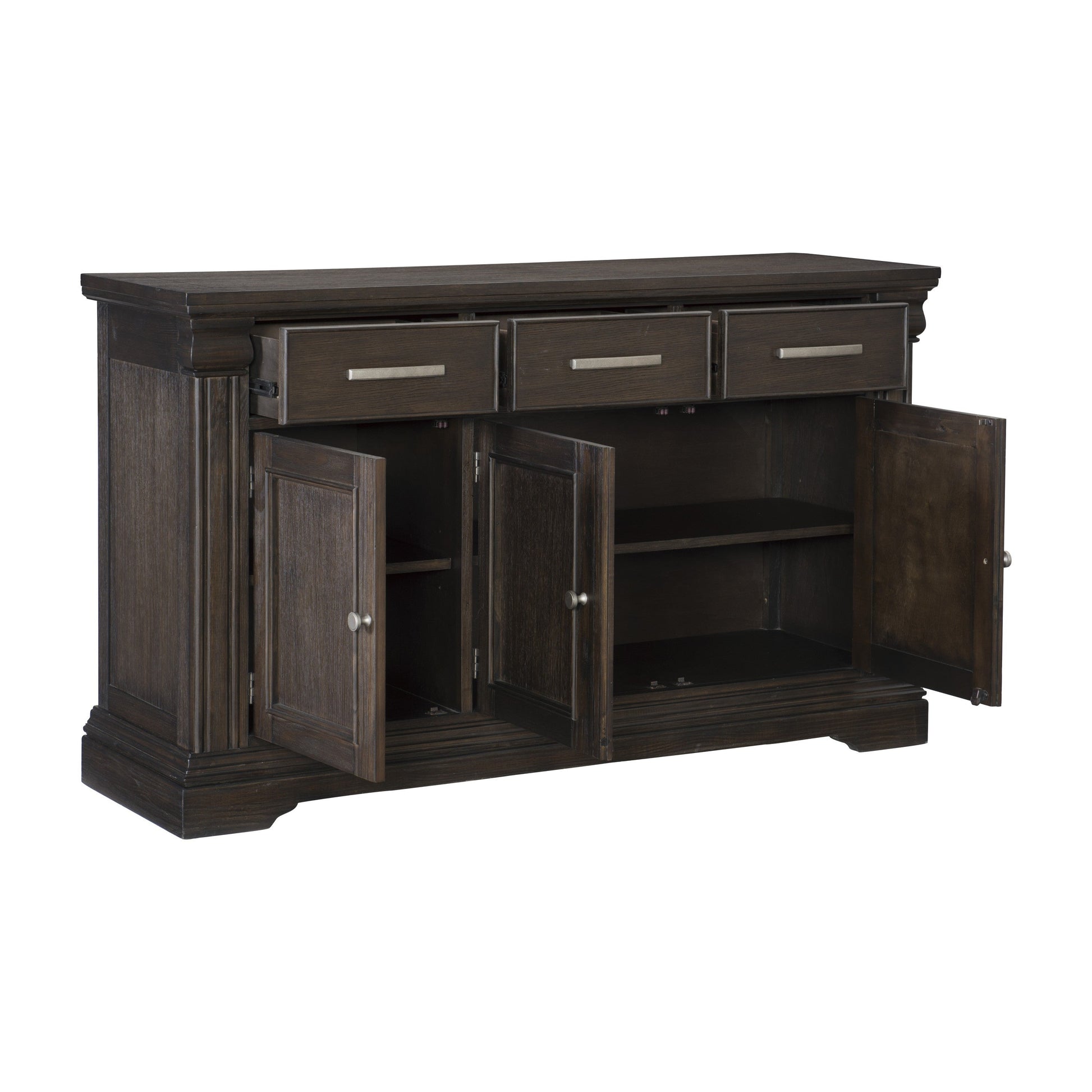 Southlake Wire Brushed Rustic Brown Server - 5741-40 - Luna Furniture - Dallas Store