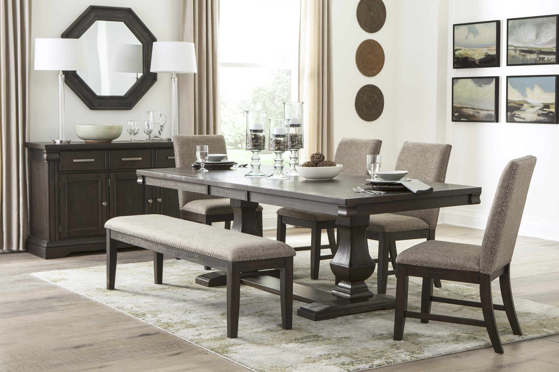 Southlake Wire Brushed Rustic Brown Server - 5741-40 - Luna Furniture - Dallas Store