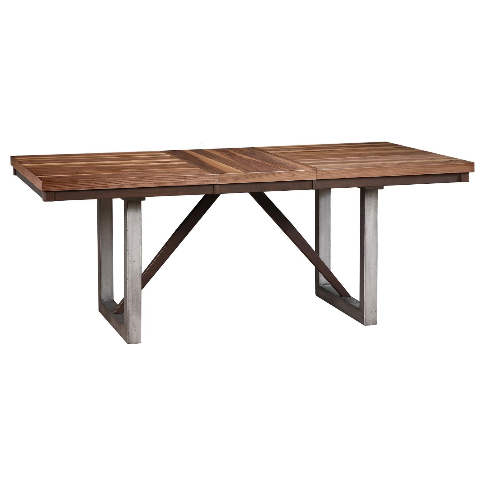 Spring Creek Natural Walnut Dining Table with Extension Leaf - 106581 - Luna Furniture - Dallas Store