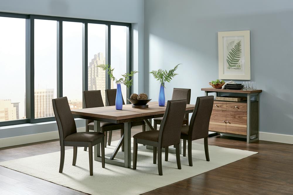 Spring Creek Rich Cocoa Brown Upholstered Side Chairs, Set of 2 - 106582 - Luna Furniture - Dallas Store