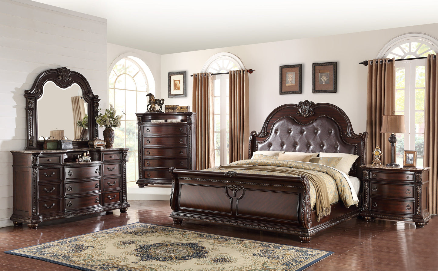 Stanley Cherry Brown Nightstand - B1600-2 - Luna Furniture - Dallas Store