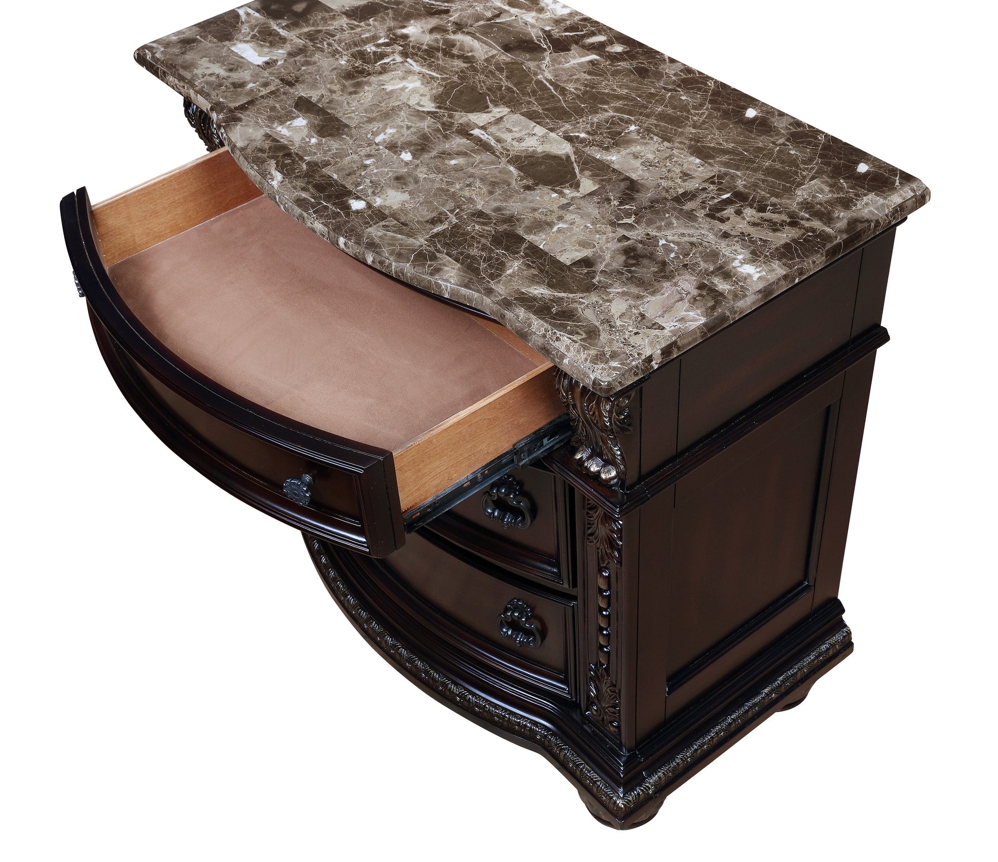 Stanley Cherry Brown Nightstand - B1600-2 - Luna Furniture - Dallas Store