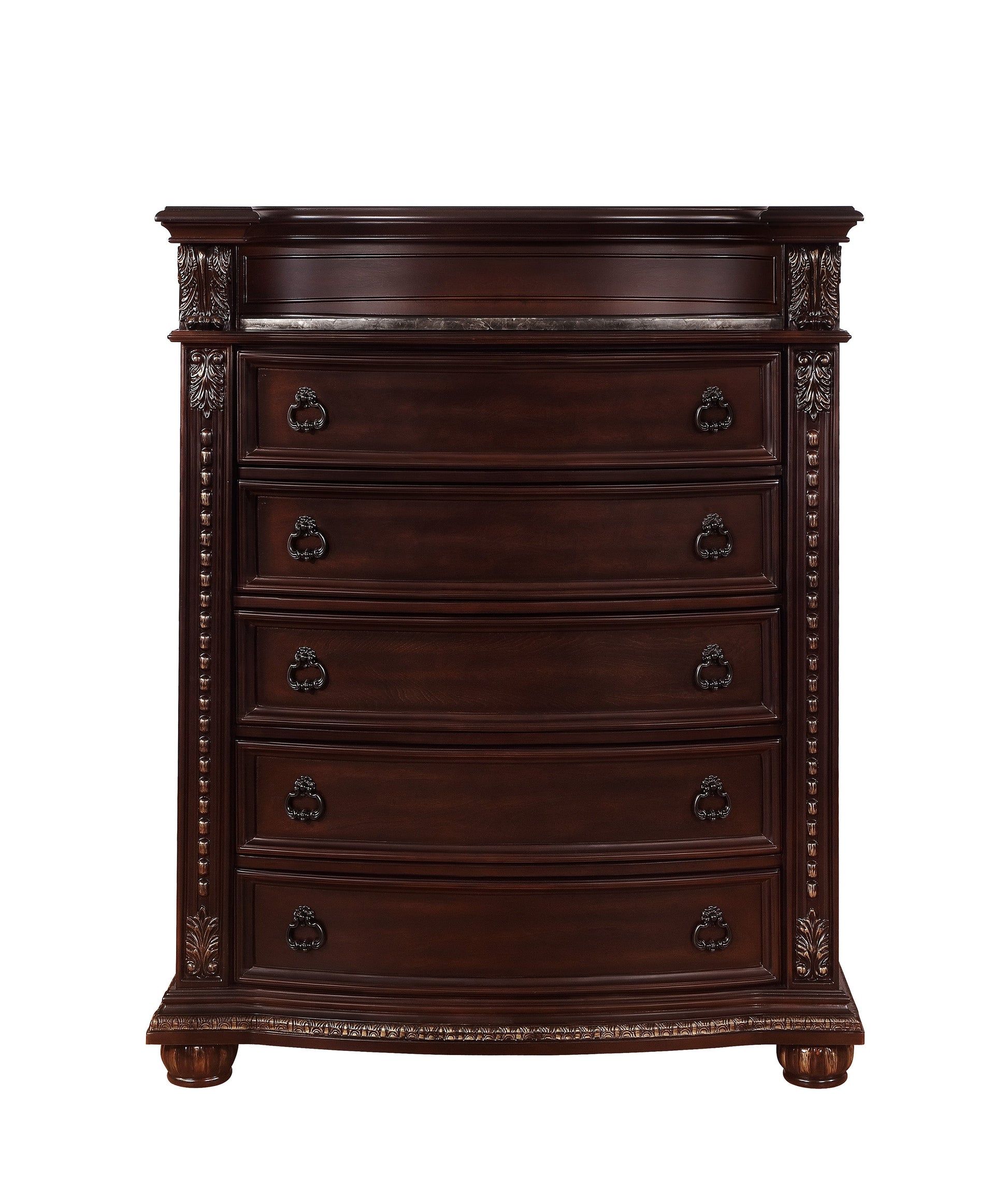Stanley Cherry Brown Upholstered Sleigh Bedroom Set - SET | B1600B-Q-HB | B1600B-Q-FB | B1600B-KQ-HBLEG | B1600B-KQ-RAIL | B1600-1 | B1600-2 - Luna Furniture - Dallas Store