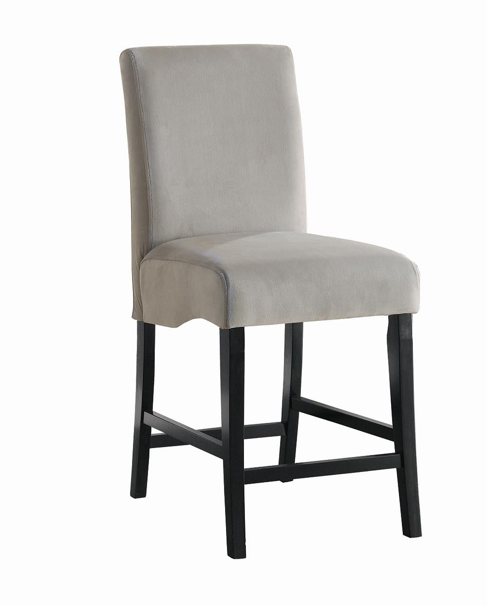 Stanton Gray/Black Upholstered Counter Height Chairs, Set of 2 - 102069GRY - Luna Furniture - Dallas Store