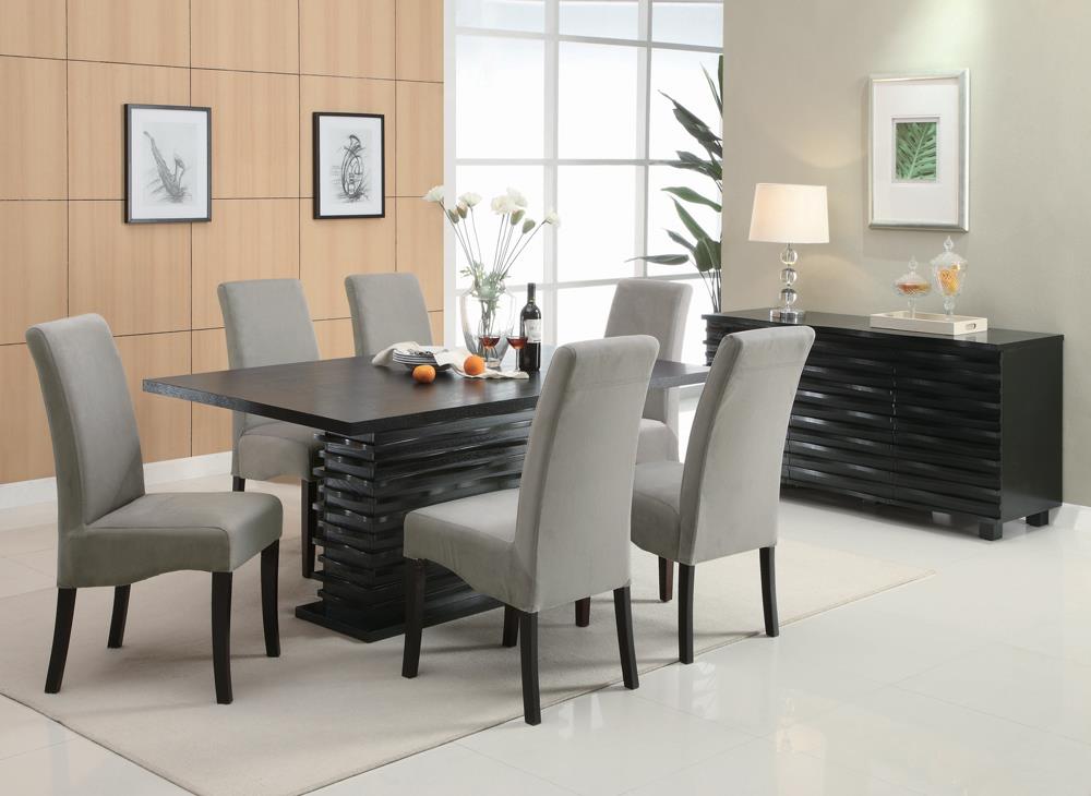 Stanton Gray Upholstered Side Chairs, Set of 2 - 102062 - Luna Furniture - Dallas Store