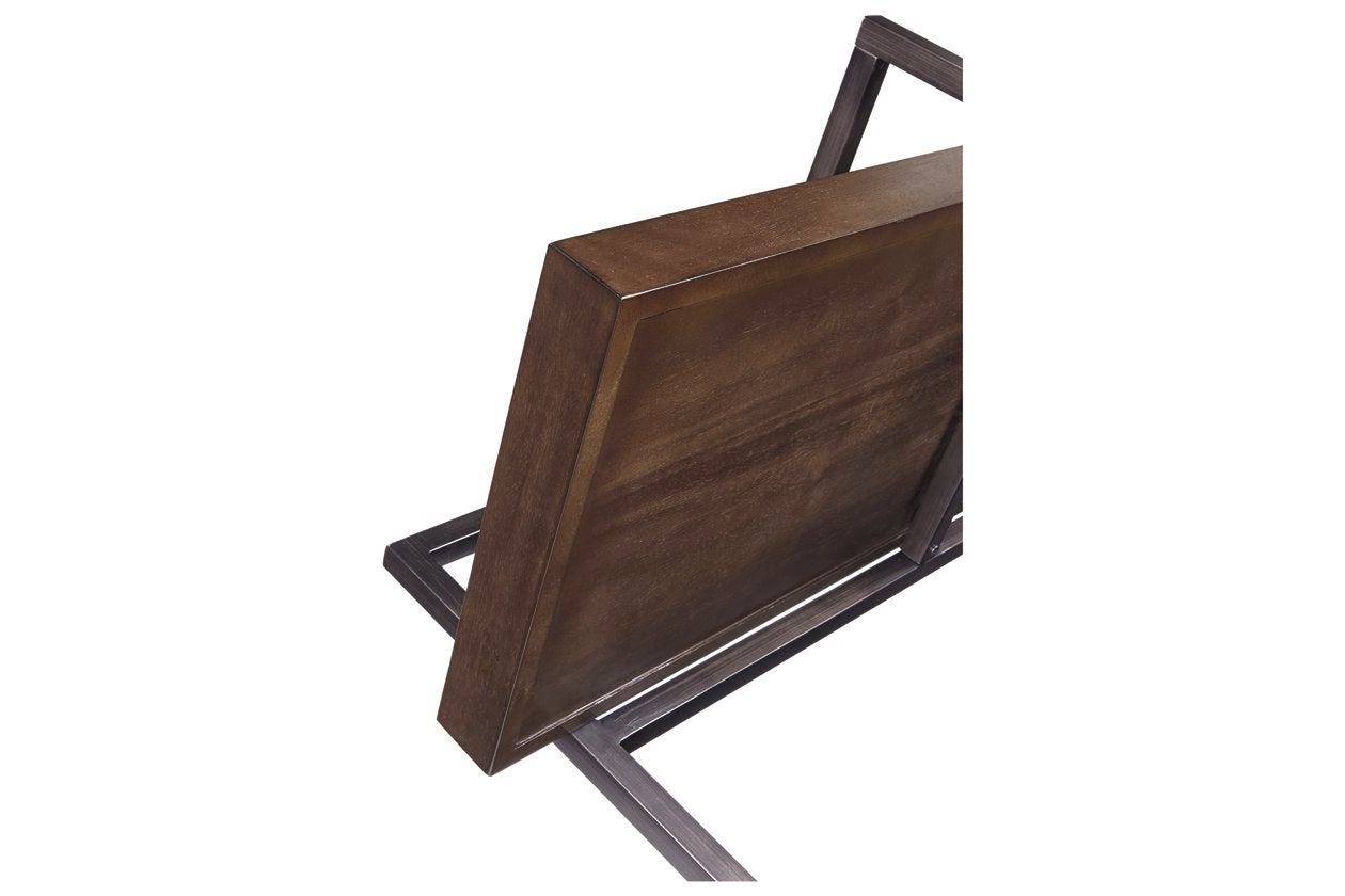 Starmore Brown/Gunmetal 3-Piece Entertainment Center - SET | W633-34(2) | W633-68 - Luna Furniture - Dallas Store