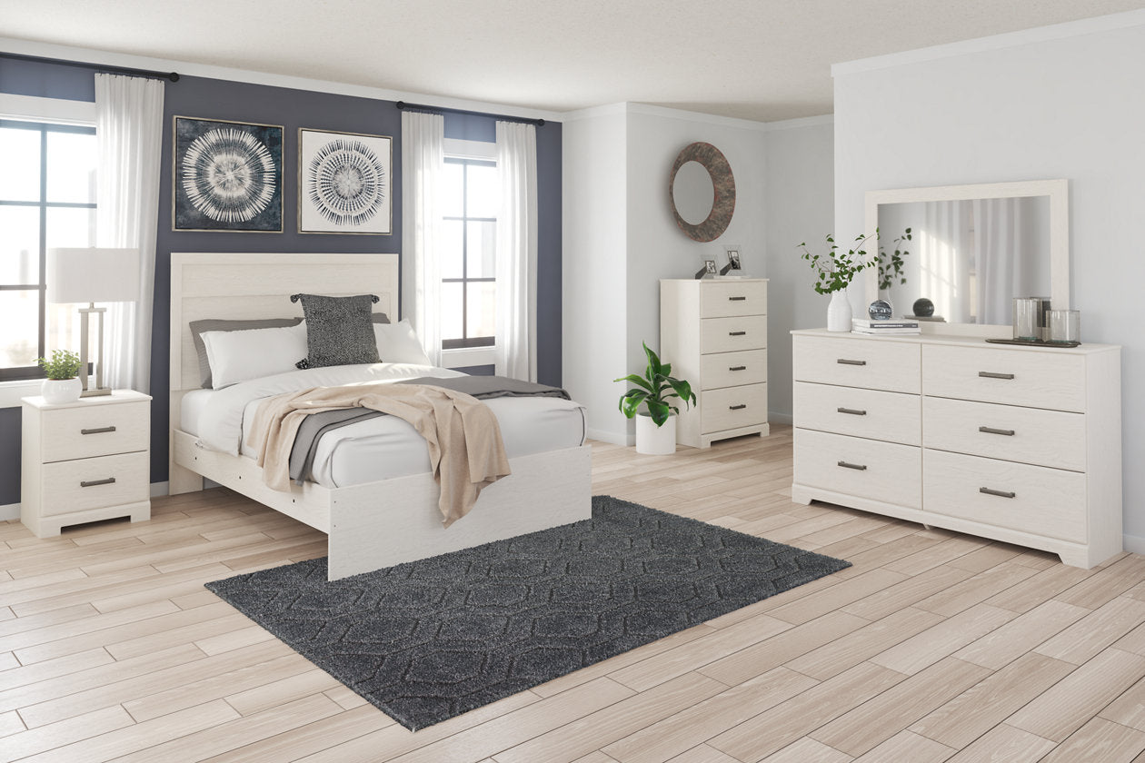 Stelsie White Full Panel Bed - SET | B2588-55 | B2588-86 - Luna Furniture - Dallas Store