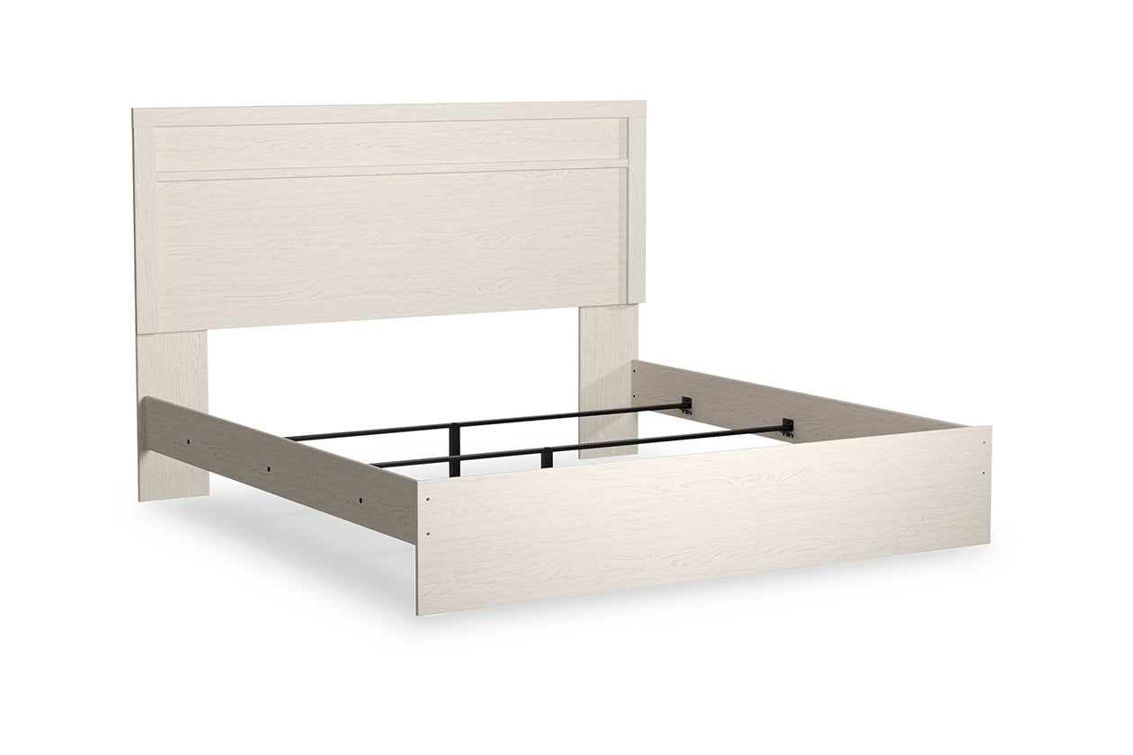 Stelsie White King Panel Bed - SET | B2588-72 | B2588-97 - Luna Furniture - Dallas Store