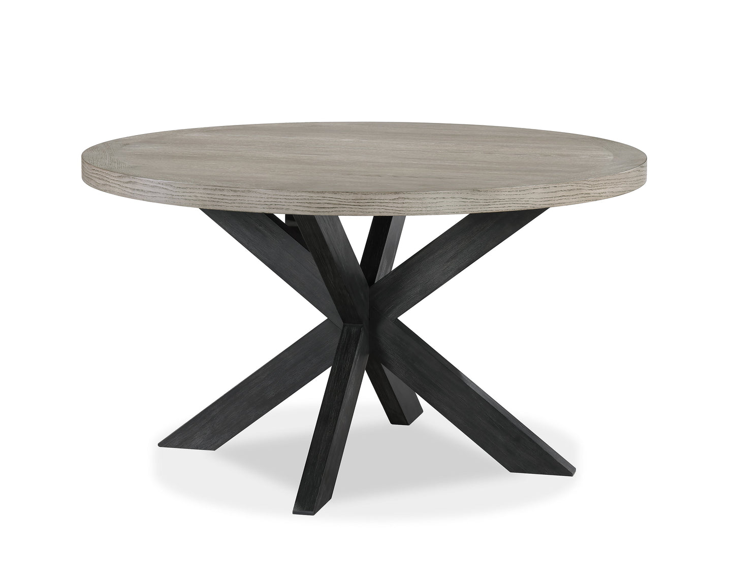 Stevens Charcoal Black/Light Gray Round Dining Set - SET | 2274T-54 | 2274S(2) - Luna Furniture - Dallas Store