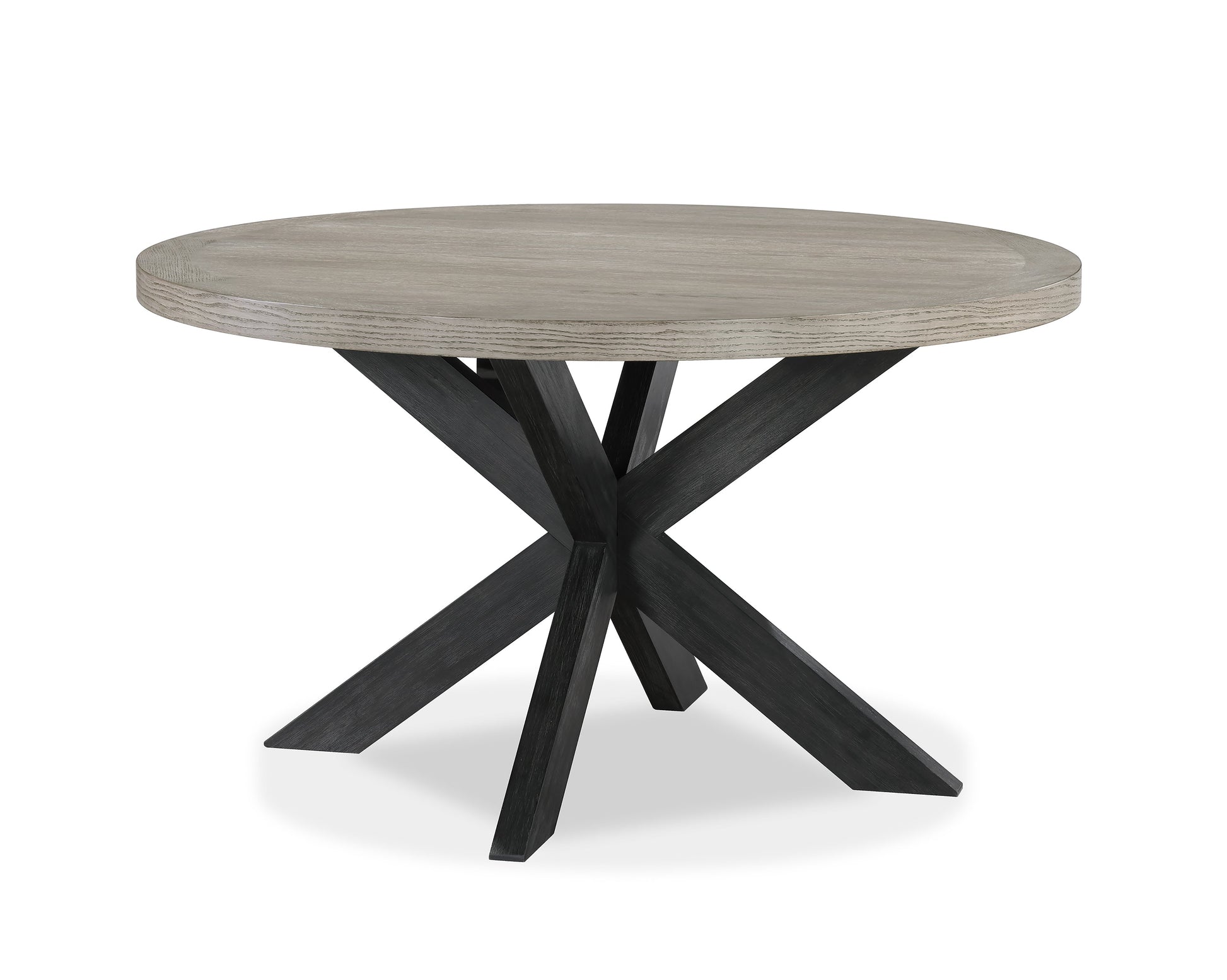 Stevens Charcoal Black/Light Gray Round Dining Set - SET | 2274T-54 | 2274S(2) - Luna Furniture - Dallas Store