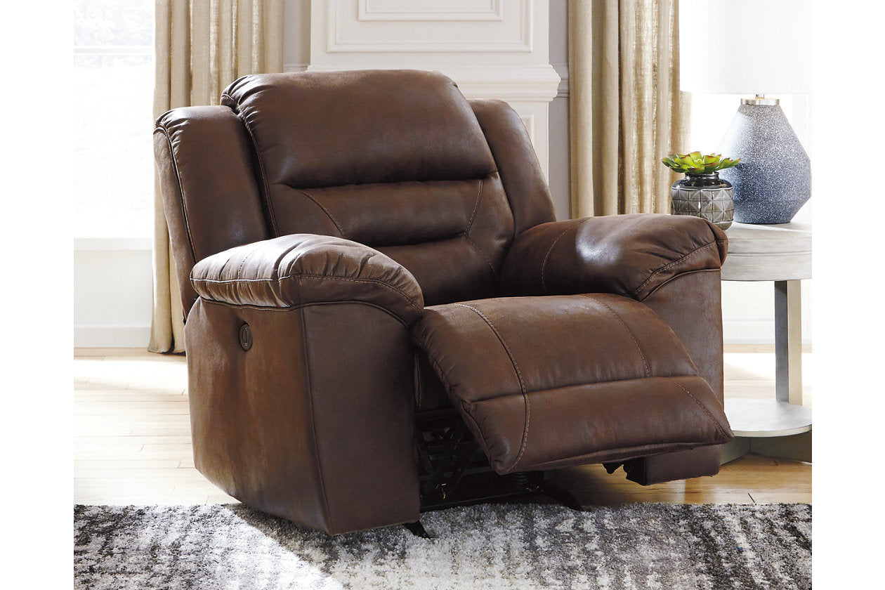 Stoneland Chocolate Power Recliner - 3990498 - Luna Furniture - Dallas Store
