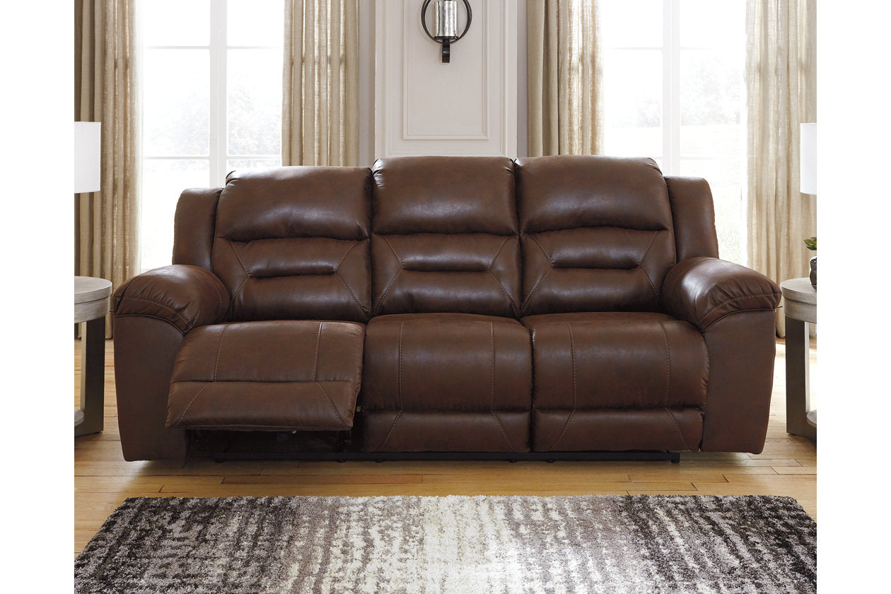 Stoneland Chocolate Power Reclining Sofa - 3990487 - Luna Furniture - Dallas Store