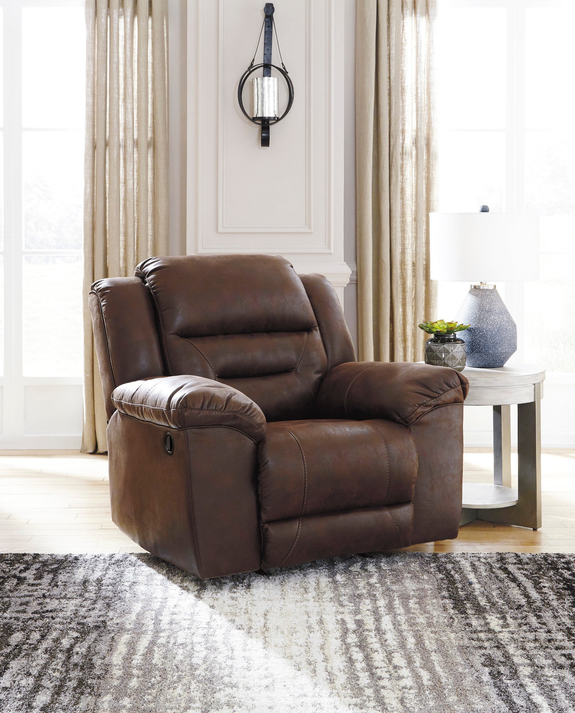 Stoneland Chocolate Reclining Living Room Set - SET | 3990488 | 3990494 - Luna Furniture - Dallas Store