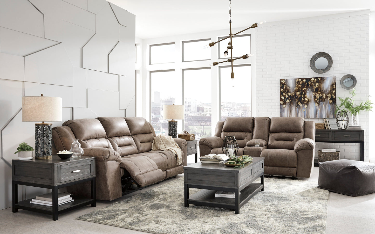 Stoneland Fossil Power Reclining Living Room Set - SET | 3990587 | 3990596 - Luna Furniture - Dallas Store