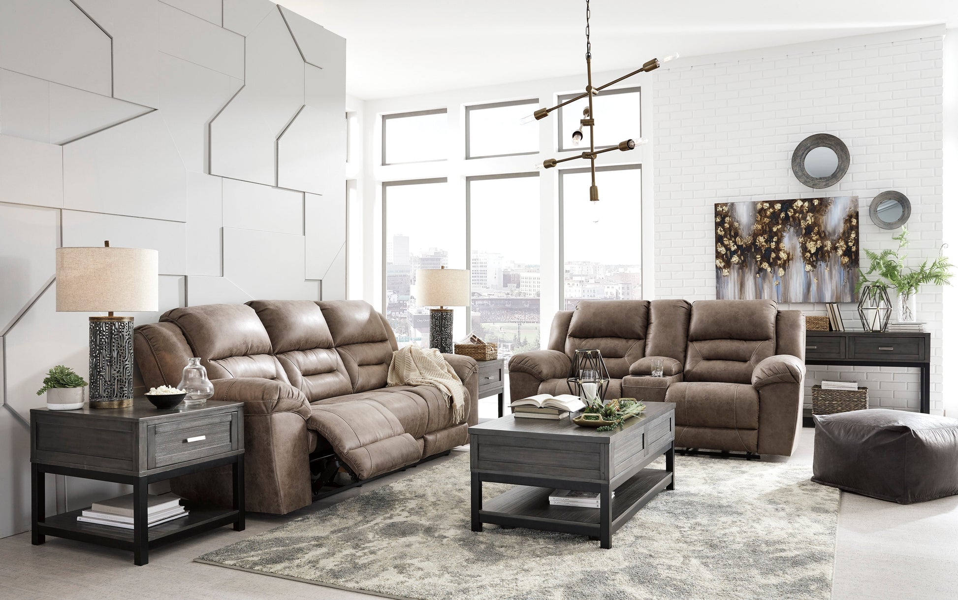 Stoneland Fossil Power Reclining Living Room Set - SET | 3990587 | 3990596 - Luna Furniture - Dallas Store