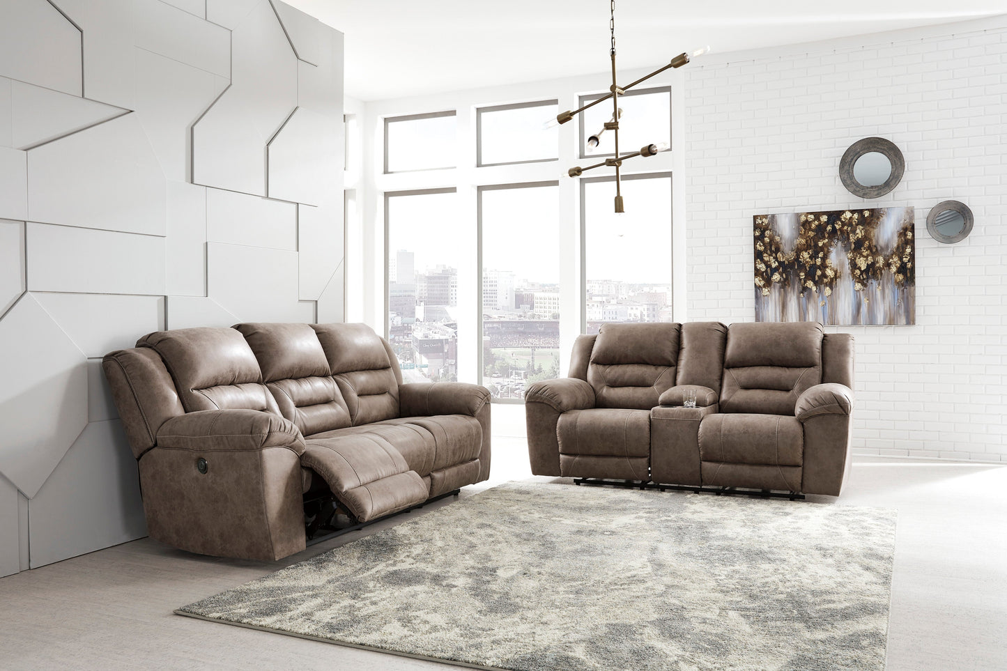 Stoneland Fossil Power Reclining Living Room Set - SET | 3990587 | 3990596 - Luna Furniture - Dallas Store