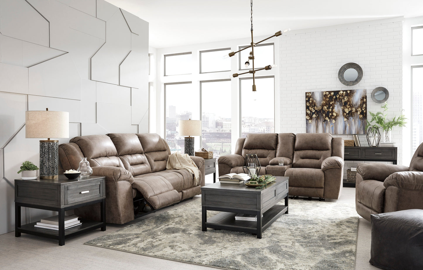 Stoneland Fossil Power Reclining Living Room Set - SET | 3990587 | 3990596 - Luna Furniture - Dallas Store