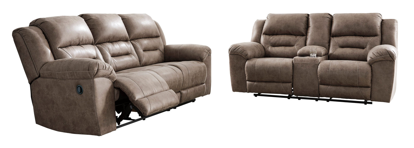 Stoneland Fossil Reclining Living Room Set - SET | 3990588 | 3990594 - Luna Furniture - Dallas Store