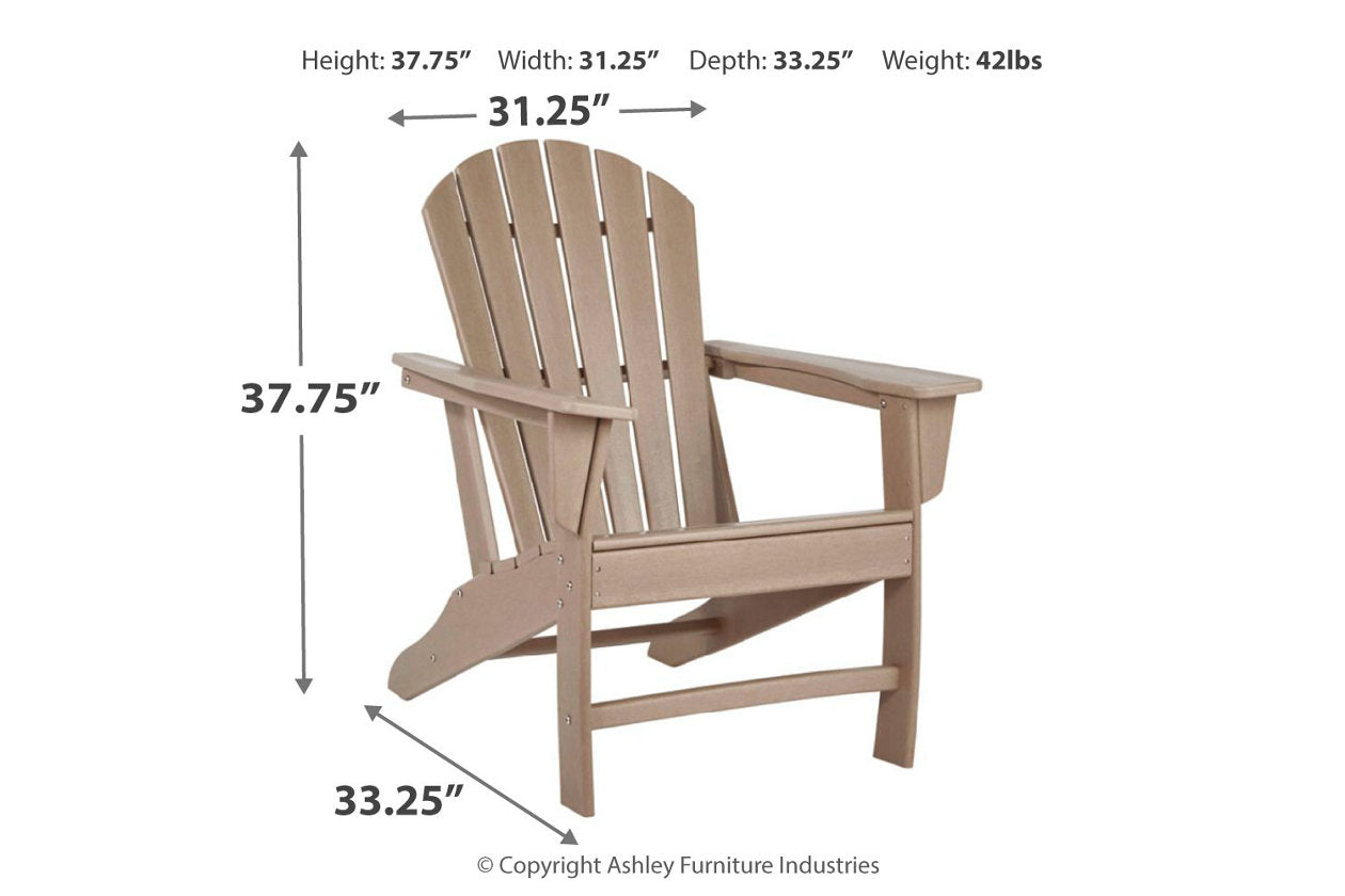 Sundown Treasure Grayish Brown Adirondack Chair - P014-898 - Luna Furniture - Dallas Store