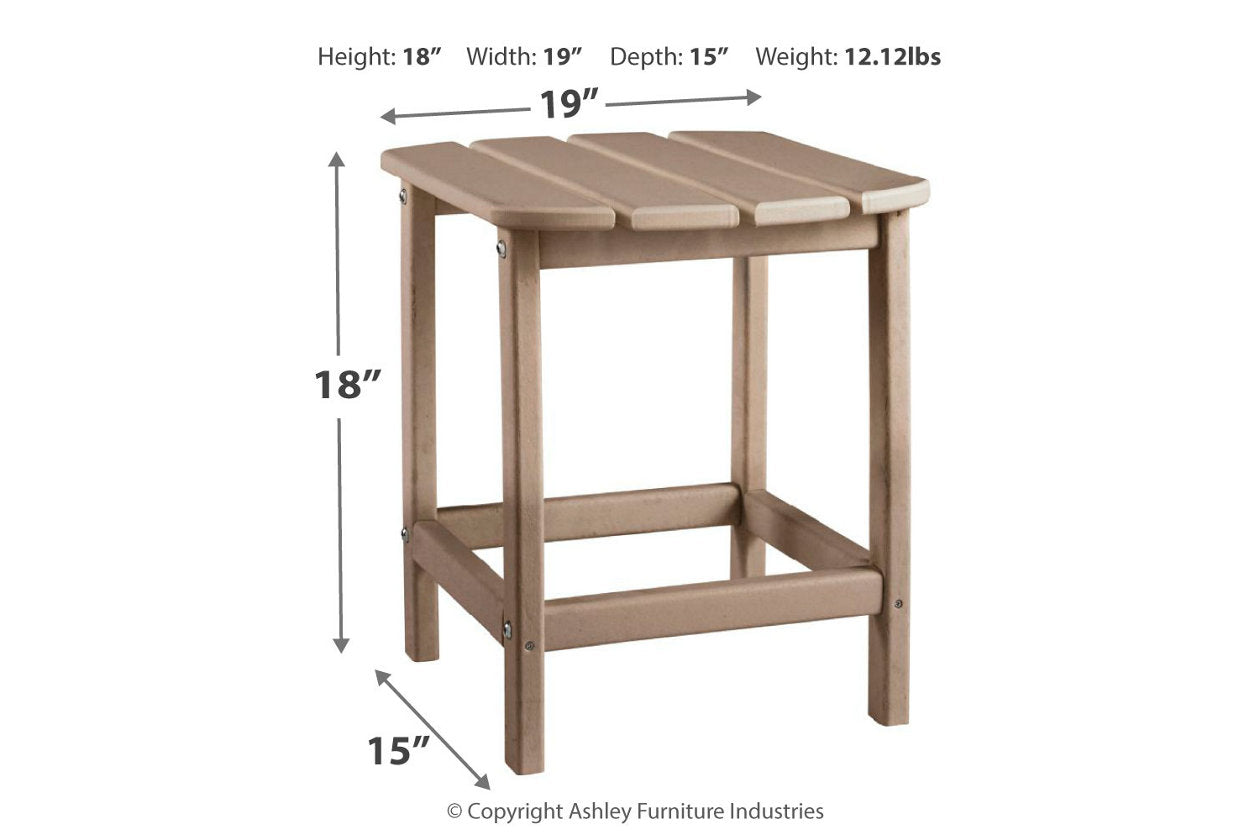 Sundown Treasure Grayish Brown End Table - P014-703 - Luna Furniture - Dallas Store