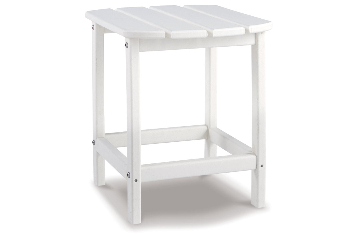 Sundown Treasure White End Table - P011-703 - Luna Furniture - Dallas Store
