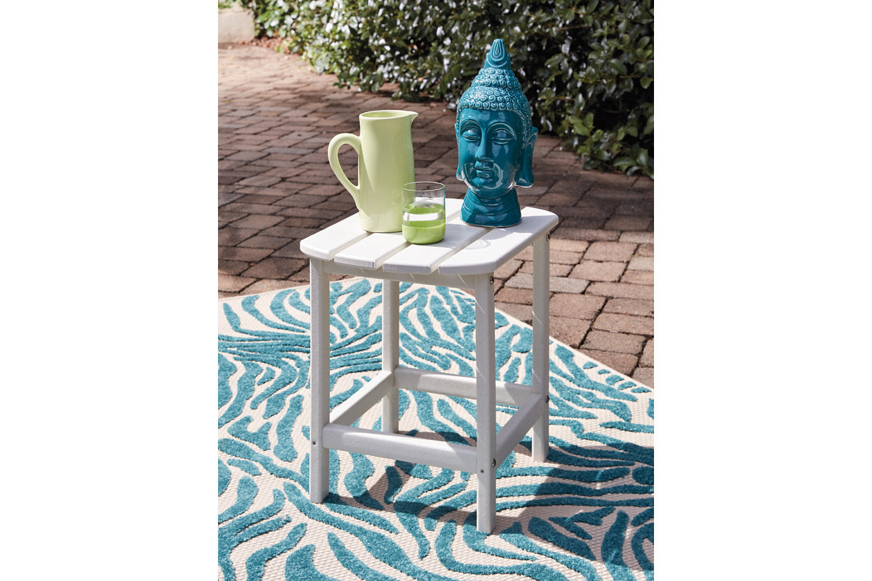 Sundown Treasure White End Table - P011-703 - Luna Furniture - Dallas Store