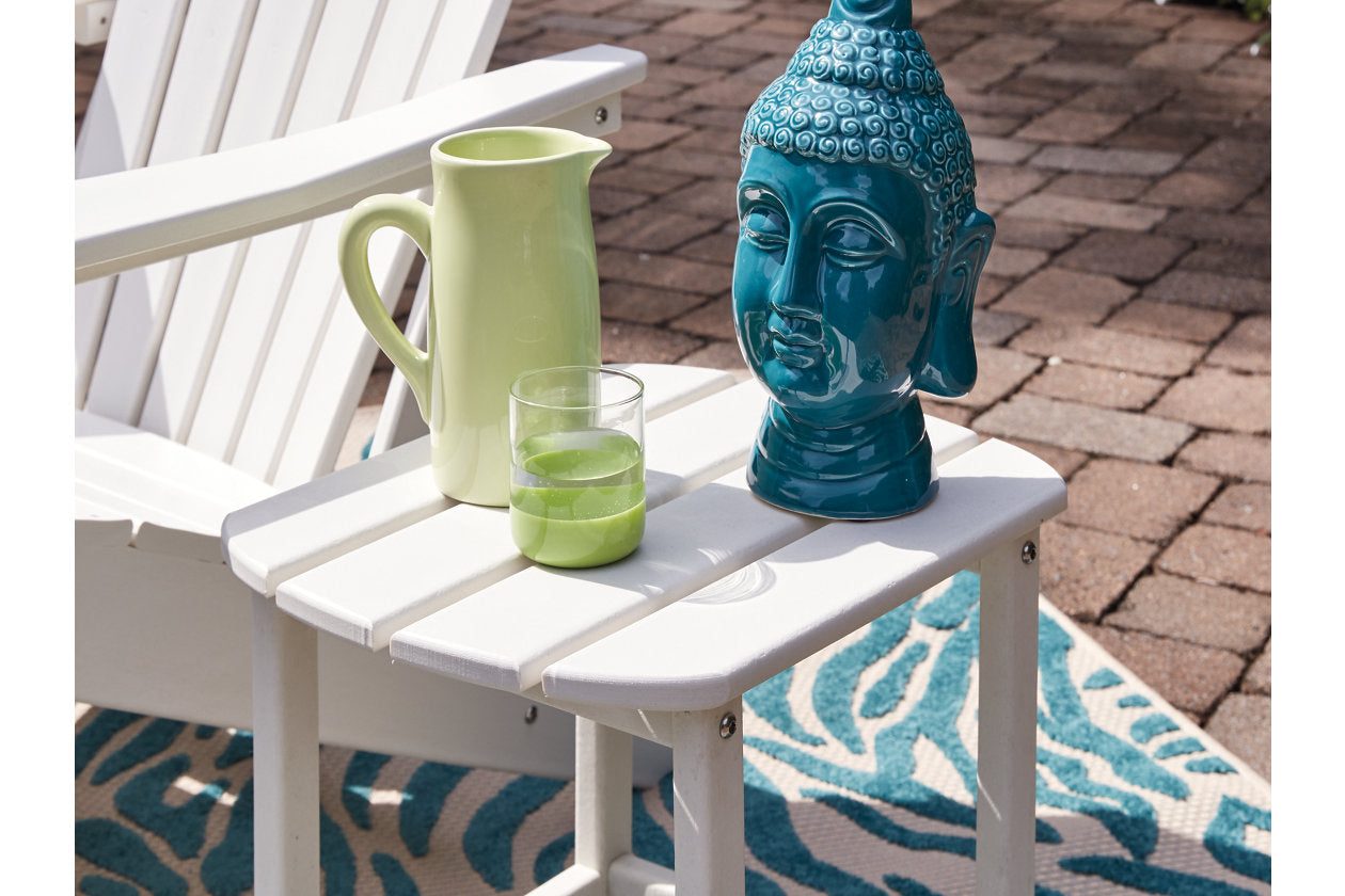 Sundown Treasure White End Table - P011-703 - Luna Furniture - Dallas Store