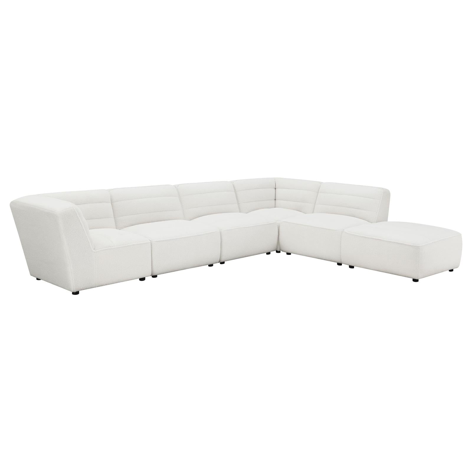 Sunny 6-Piece Upholstered Sectional Natural - 551621-SET - Luna Furniture - Dallas Store
