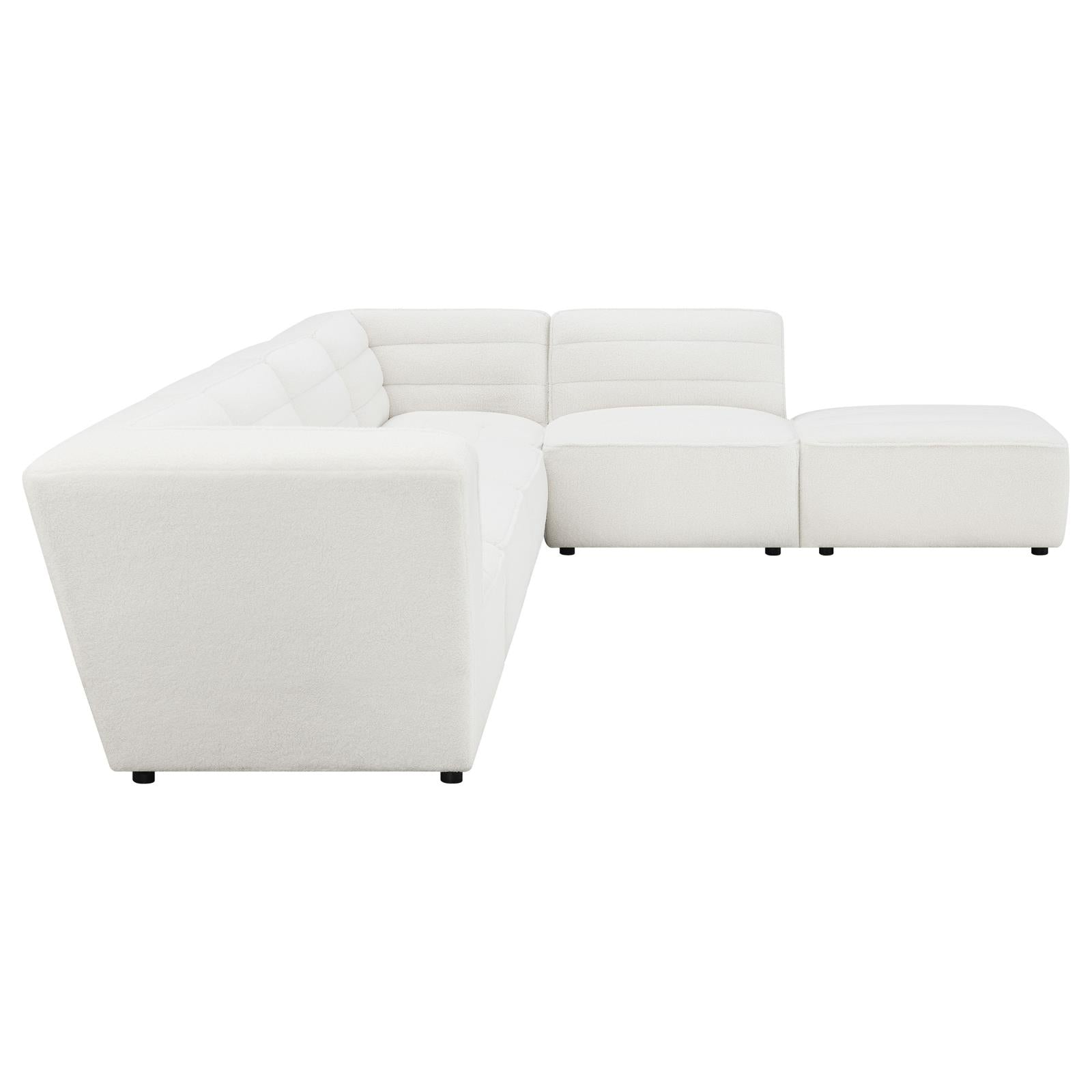 Sunny 6-Piece Upholstered Sectional Natural - 551621-SET - Luna Furniture - Dallas Store