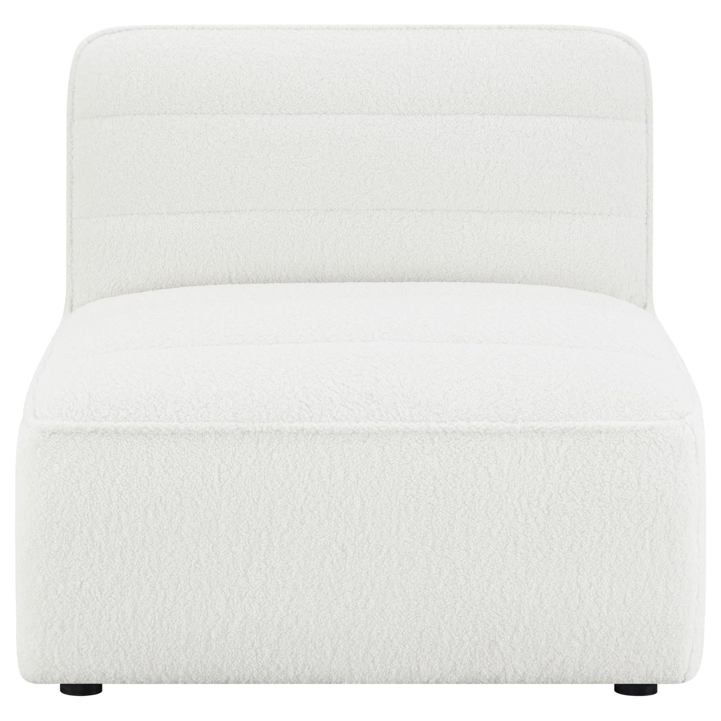 Sunny Natural Upholstered Armless Chair - 551621 - Luna Furniture - Dallas Store