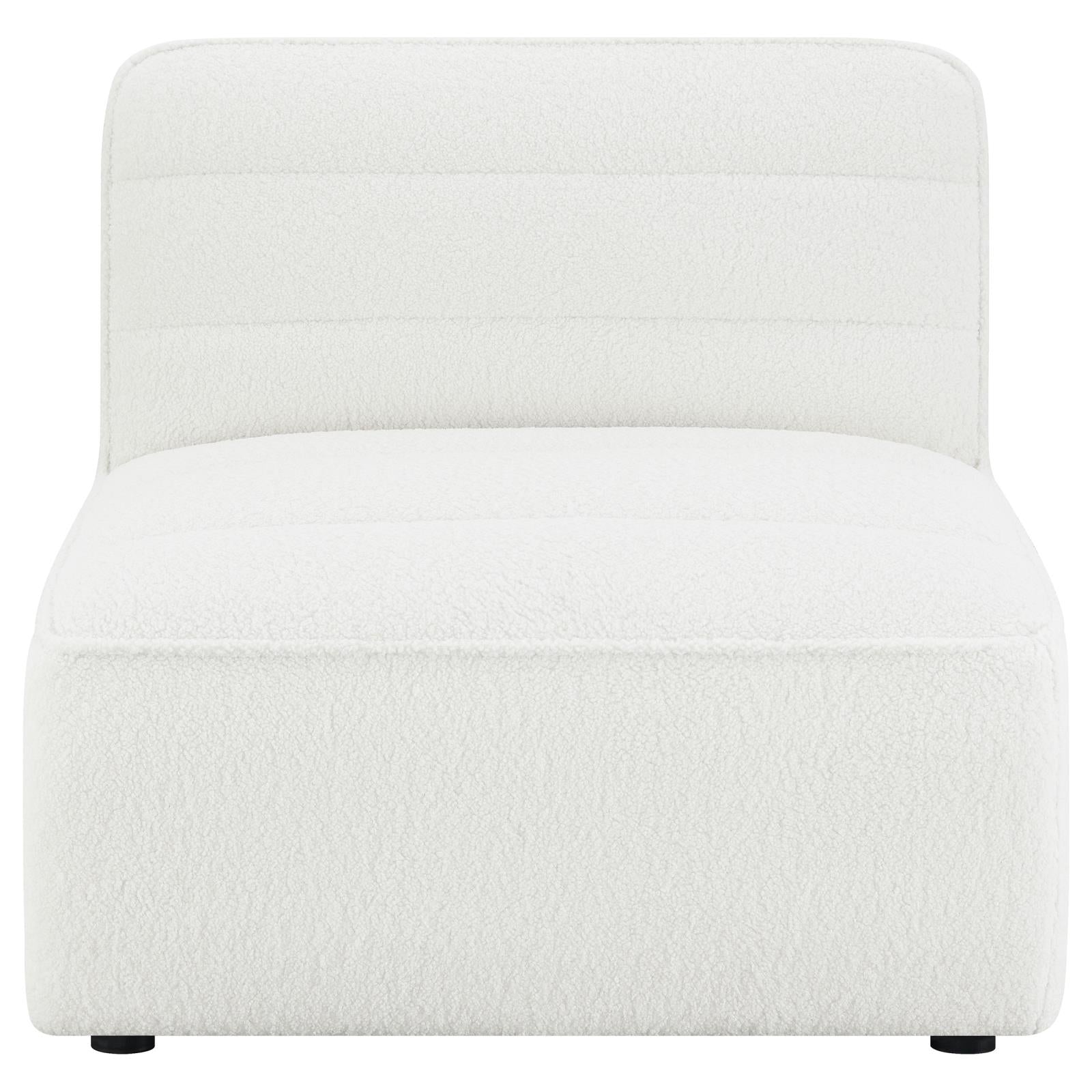Sunny Natural Upholstered Armless Chair - 551621 - Luna Furniture - Dallas Store