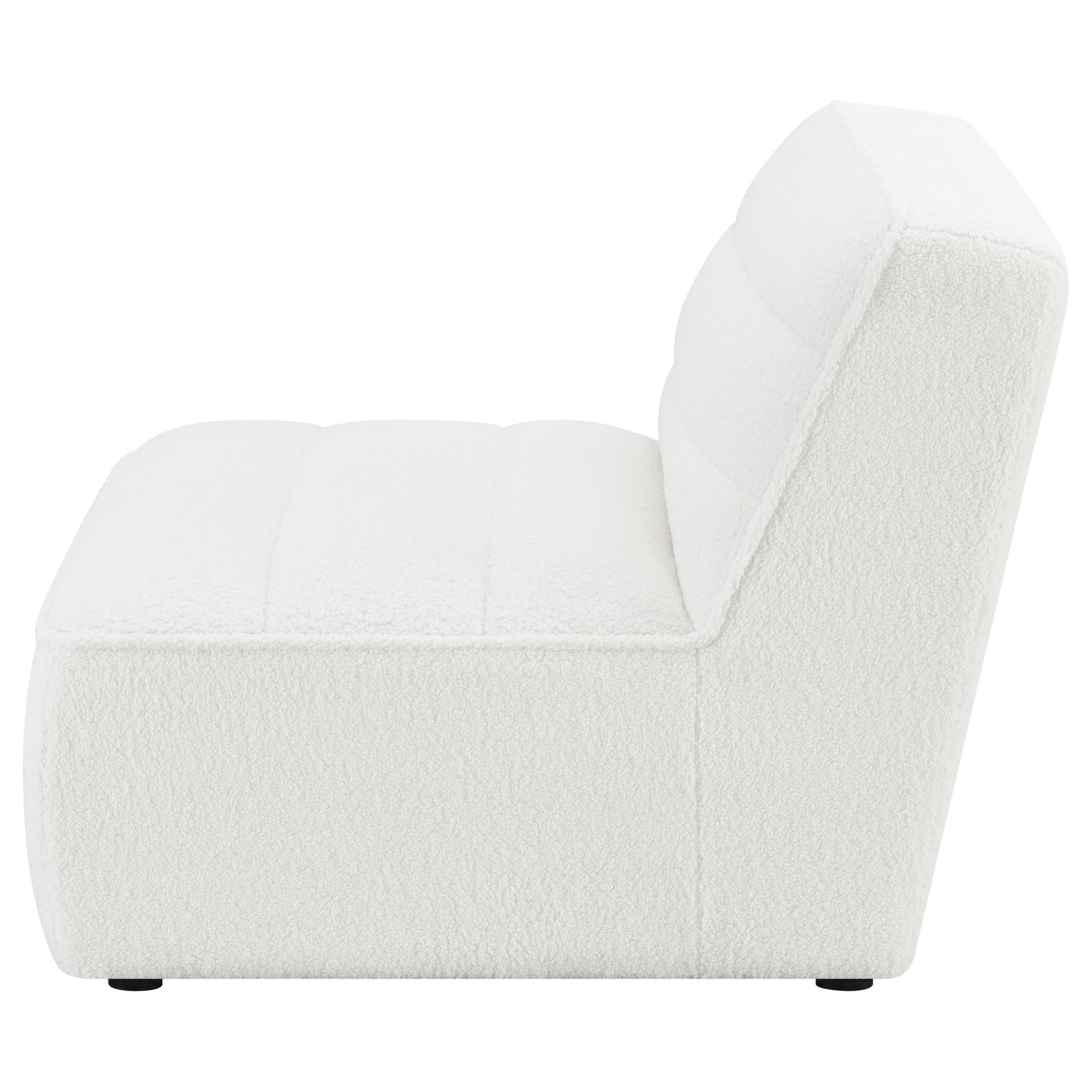 Sunny Natural Upholstered Armless Chair - 551621 - Luna Furniture - Dallas Store