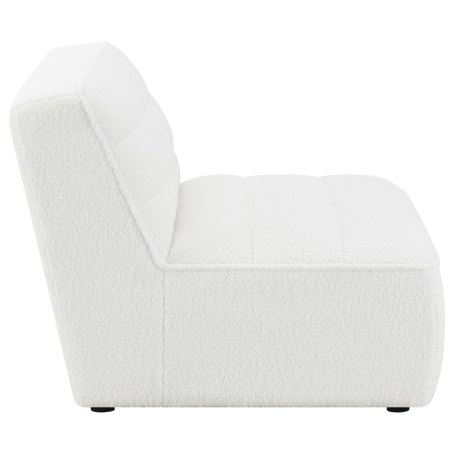 Sunny Natural Upholstered Armless Chair - 551621 - Luna Furniture - Dallas Store