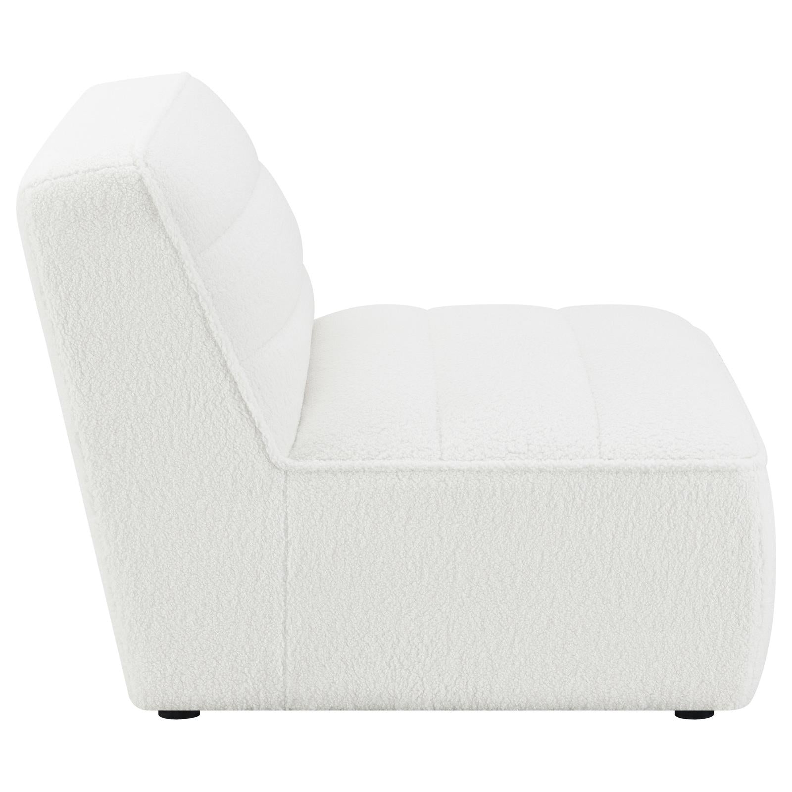 Sunny Natural Upholstered Armless Chair - 551621 - Luna Furniture - Dallas Store