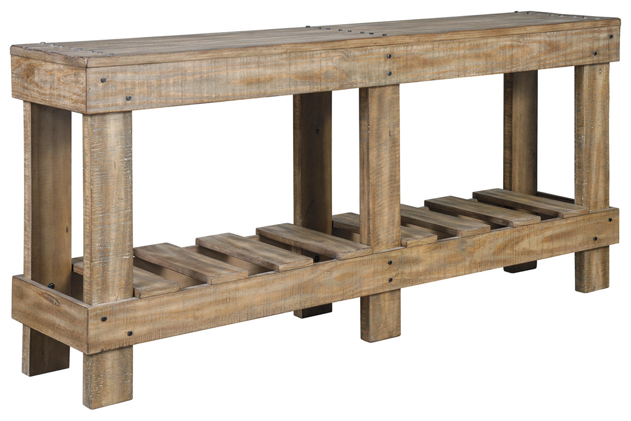 Susandeer Brown Sofa/Console Table - A4000219 - Luna Furniture - Dallas Store