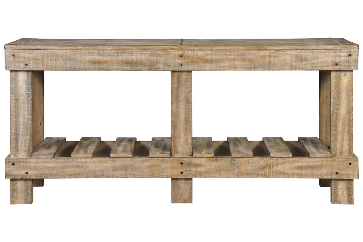 Susandeer Brown Sofa/Console Table - A4000219 - Luna Furniture - Dallas Store