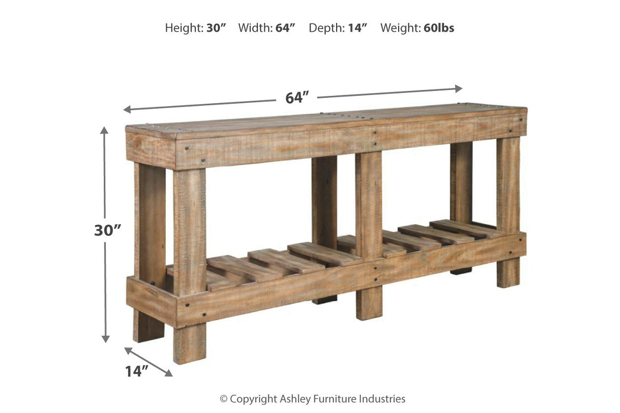 Susandeer Brown Sofa/Console Table - A4000219 - Luna Furniture - Dallas Store