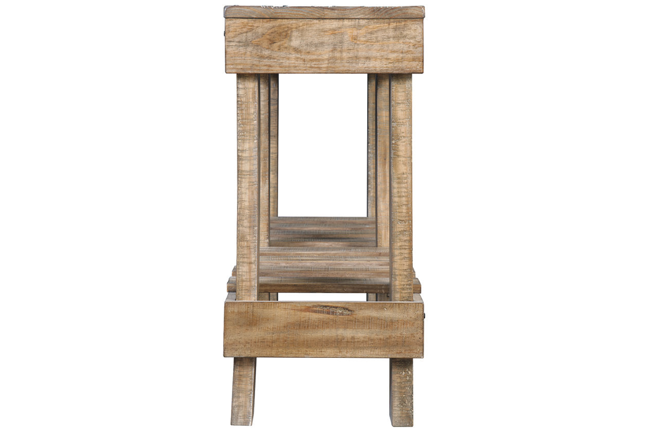 Susandeer Brown Sofa/Console Table - A4000219 - Luna Furniture - Dallas Store