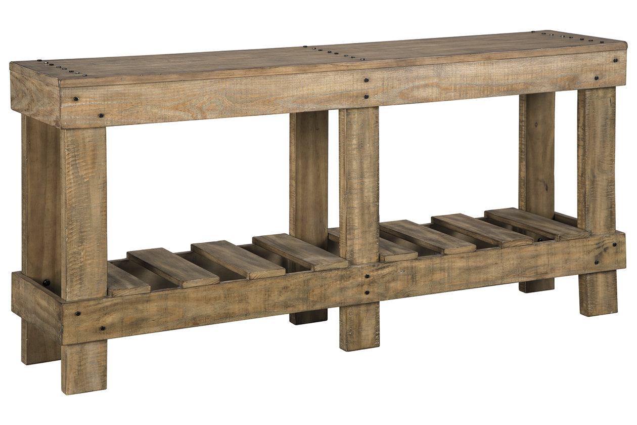 Susandeer Brown Sofa/Console Table - A4000219 - Luna Furniture - Dallas Store