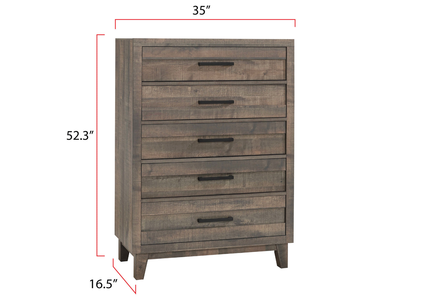 Tacoma Rustic Brown Chest - B8280-4 - Luna Furniture - Dallas Store