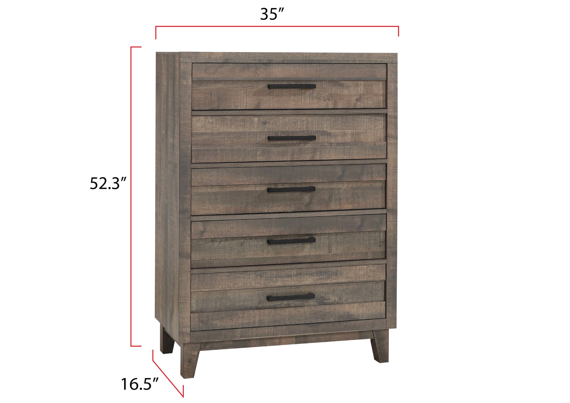 Tacoma Rustic Brown Chest - B8280-4 - Luna Furniture - Dallas Store
