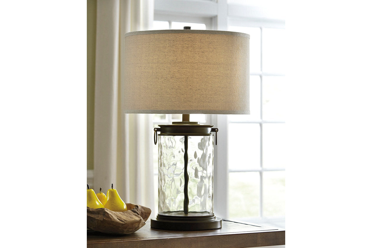 Tailynn Clear/Bronze Finish Table Lamp - L430324 - Luna Furniture - Dallas Store