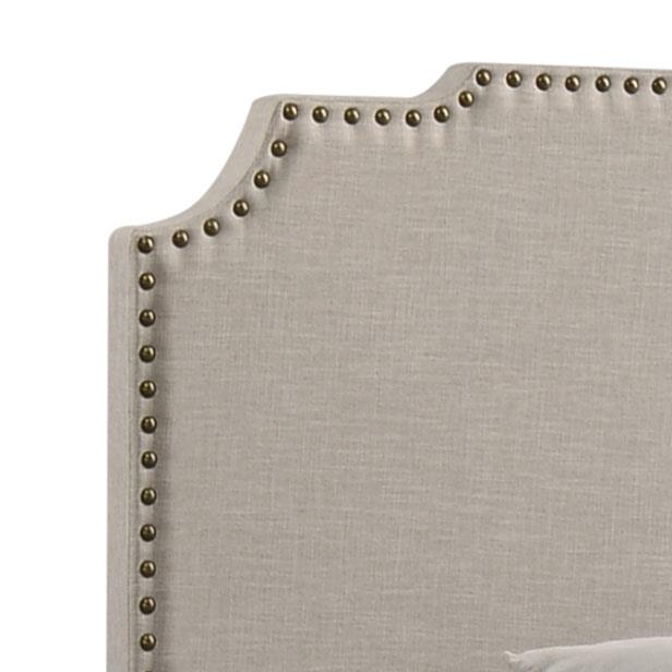 Tamarac Upholstered Nailhead Full Bed Beige - 310061F - Luna Furniture - Dallas Store