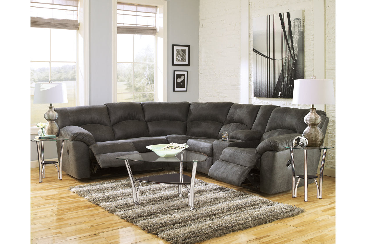 Tambo Pewter 2-Piece Reclining Sectional - SET | 2780148 | 2780149 - Luna Furniture - Dallas Store