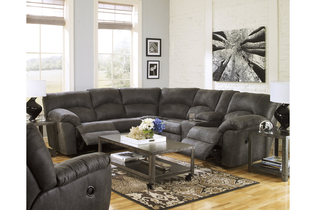 Tambo Pewter 2-Piece Reclining Sectional - SET | 2780148 | 2780149 - Luna Furniture - Dallas Store