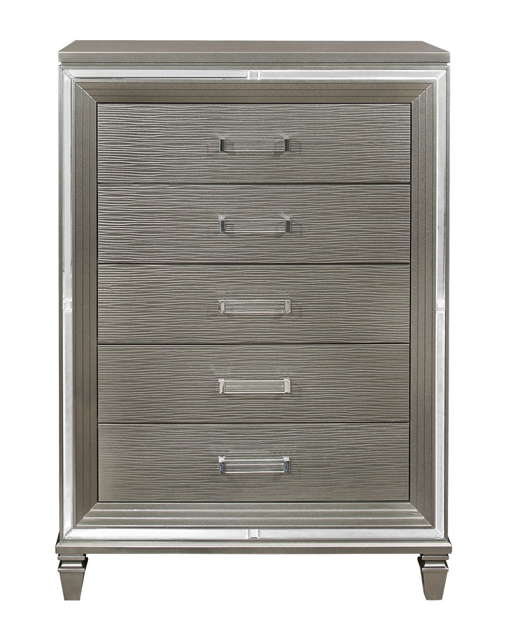 Tamsin Silver/Gray Metallic Chest - 1616-9 - Luna Furniture - Dallas Store