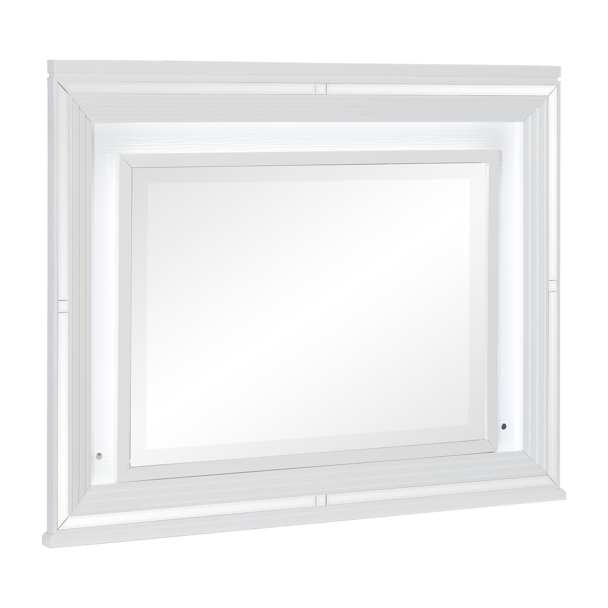 Tamsin White Mirror (Mirror Only) - 1616W-6 - Luna Furniture - Dallas Store