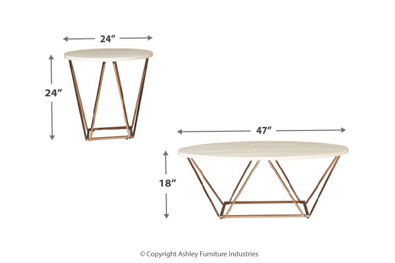 Tarica Two-tone Table, Set of 3 - T385-13 - Luna Furniture - Dallas Store