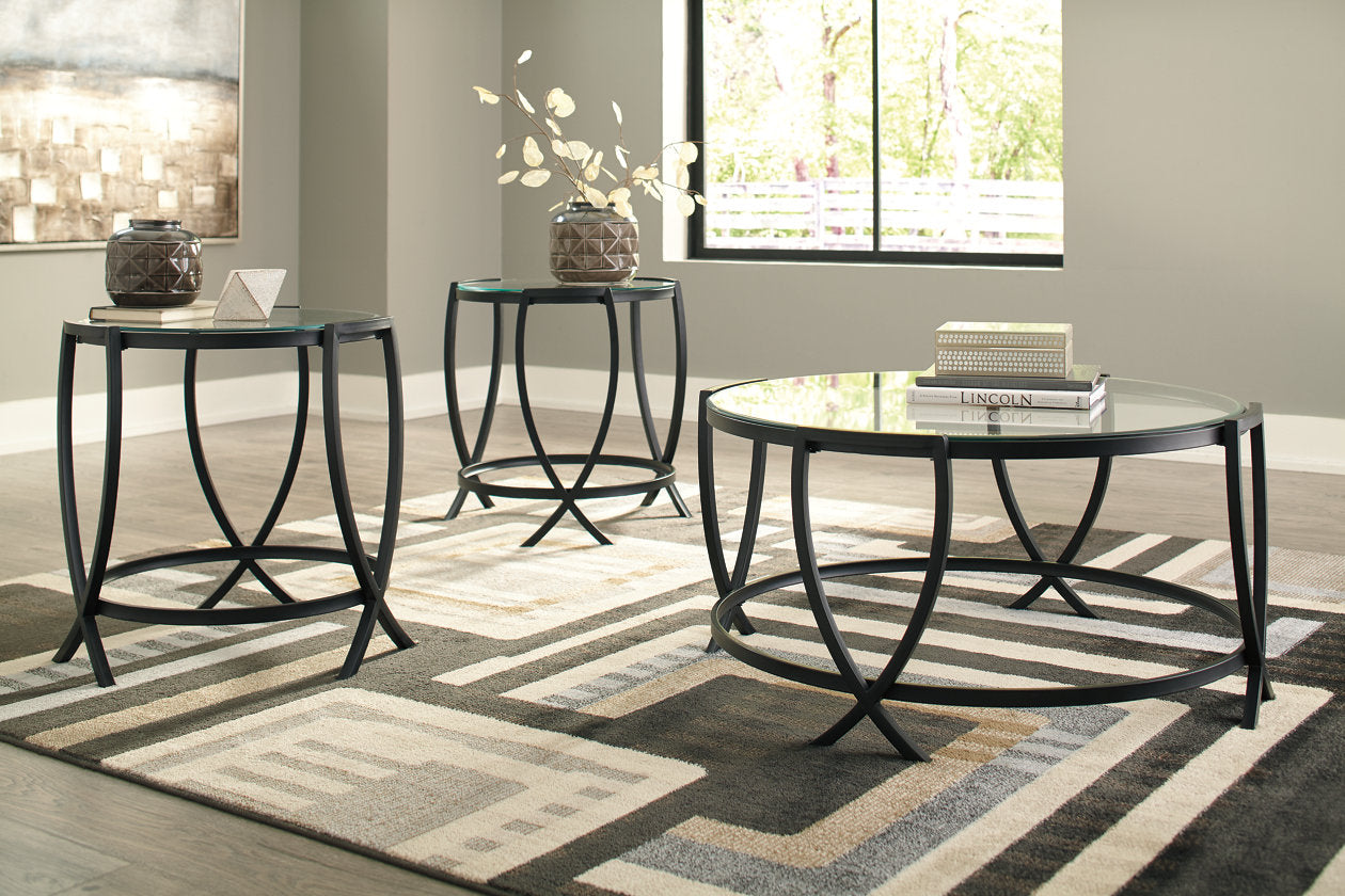 Tarrin Black Table, Set of 3 - T115-13 - Luna Furniture - Dallas Store