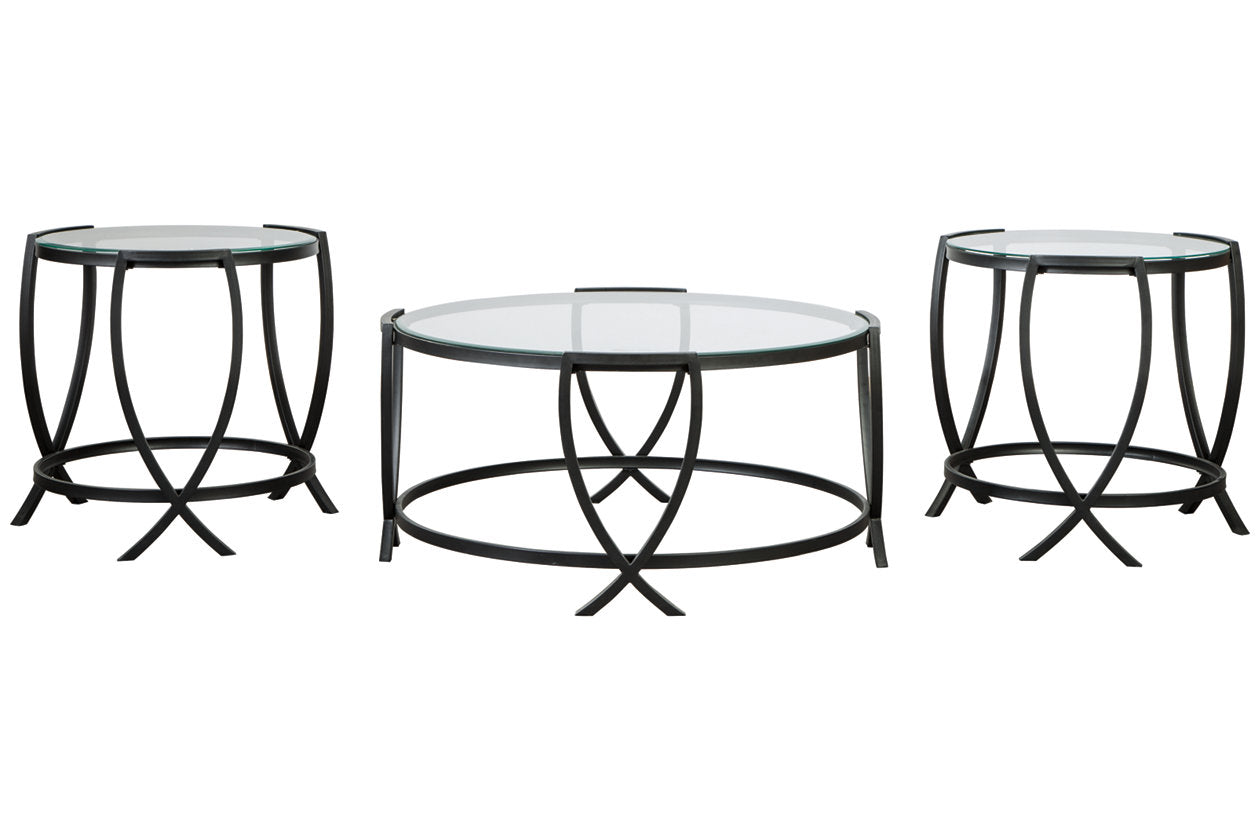 Tarrin Black Table, Set of 3 - T115-13 - Luna Furniture - Dallas Store